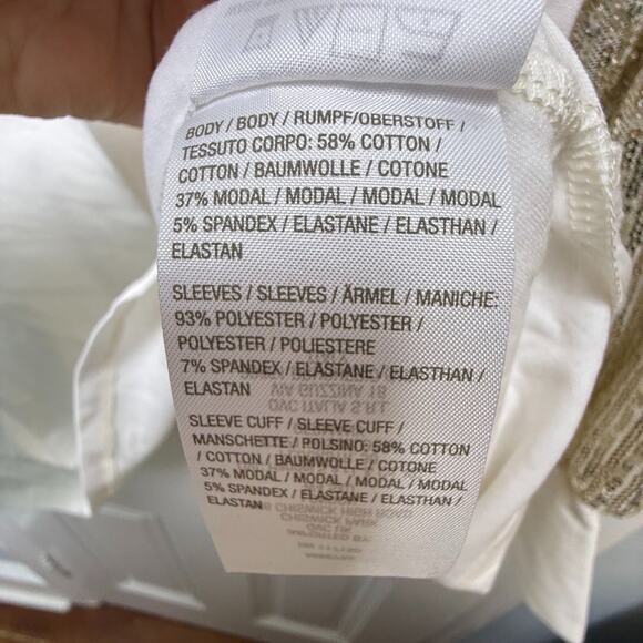 Jingle Belles Kim Gravel Sequin Sleeve White Top Womens 3X Party NWOT QVC - Picture 6 of 10